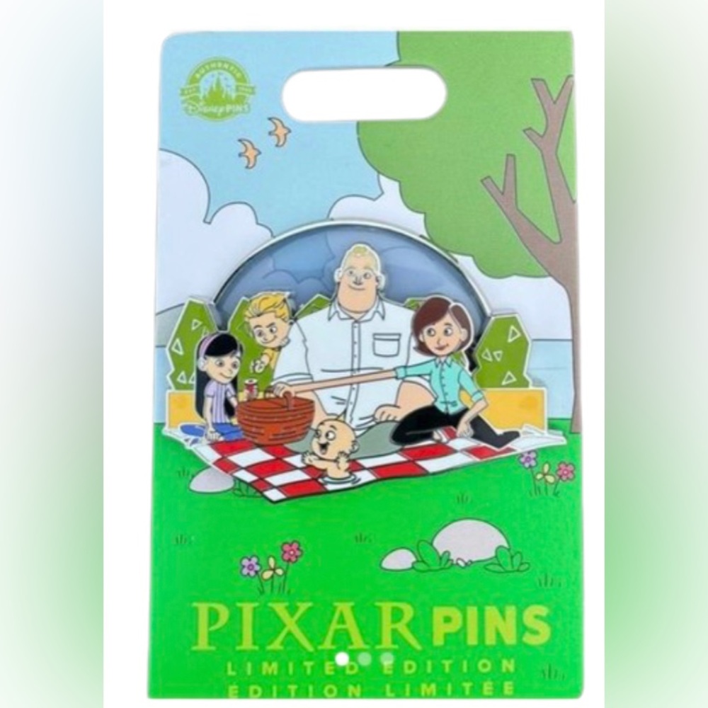 *NWT* Disney Parks Pixar Limited Edition The Incredibles Family Picnic Pin